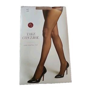 Dressbarn Sheer Genius Pantyhose Size A Nude Daytime Sheer Reinforced Top NEW